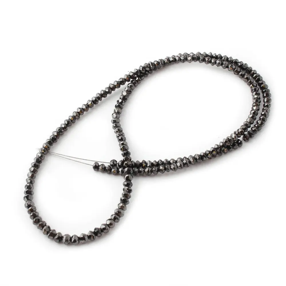 Natural Black Diamond Beads Necklace , Diamond Beads Strands,diamond beads necklace