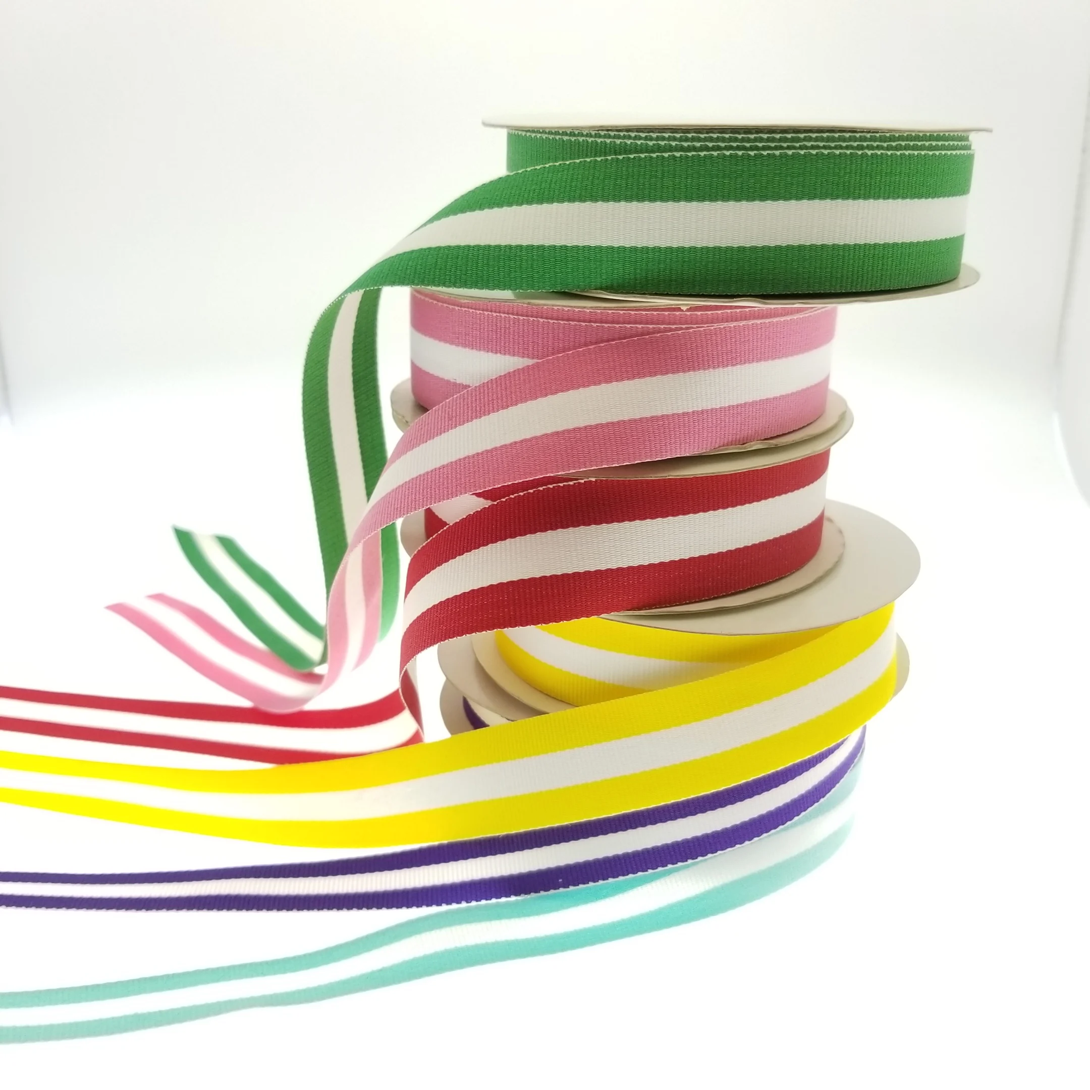 France flag 3 colors polyester grosgrain ribbon curl cascade