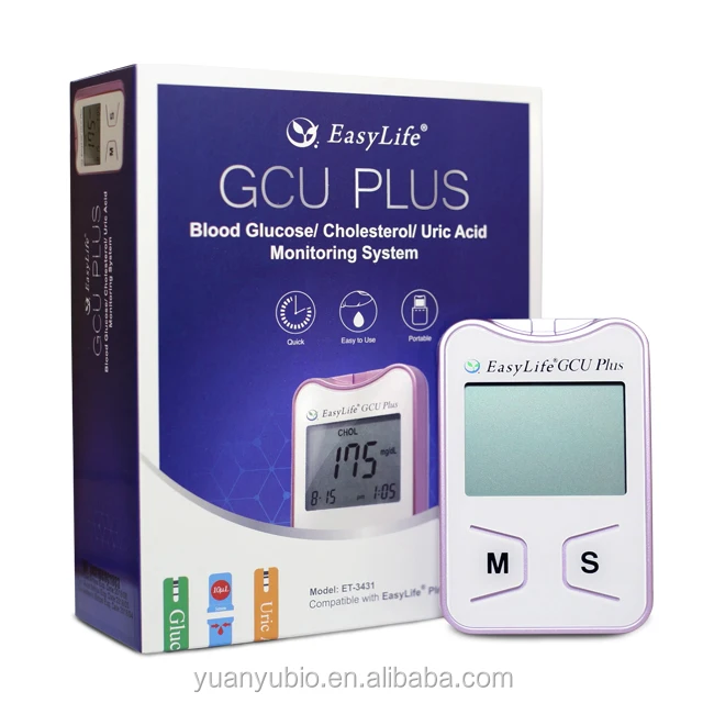
*NEW* EasyLife GCU Plus Blood Glucose/Cholesterol/Uric Acid Monitoring System 