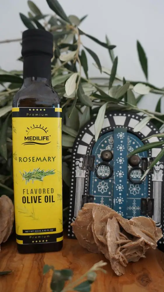 Extra Virgin Flavored Olive Oil with Rosemary, 250 ml. High quality olive oil