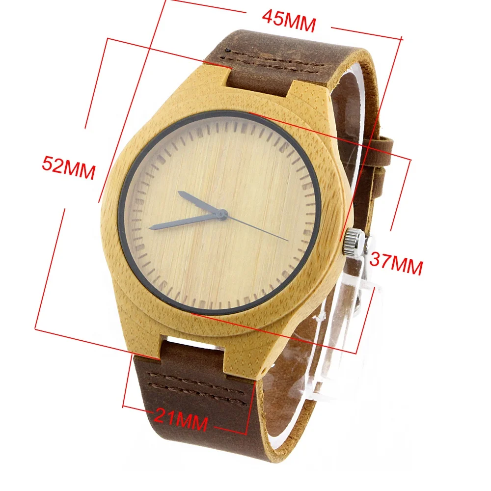 2021 Wood with yellow Canvas Boys Fancy Watches Younger Watch Basic Watch