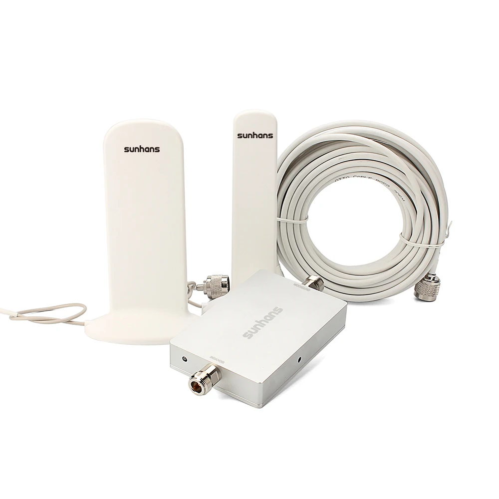 Усилитель сигнала сотового телефона sunhans 2600Mhz LTE, полный комплект, усилитель сигнала сотового телефона от 2500 до 2570 МГц, 17 дБм для дома, в наличии