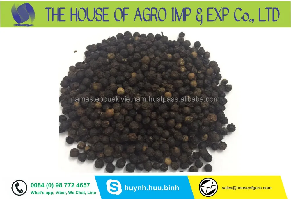 Made in Viet Nam 2021 Wholesale Top quality Best Price Newcrop dried black pepper Dried Bulk Black Pepper Machine Cleaned