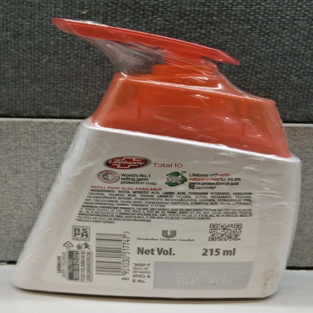 
LIFEBUOY handwash liquid soap 215ML 