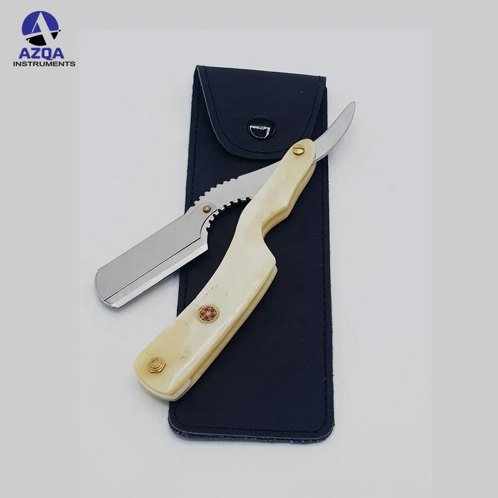 Bone handle Barber Saloon Shaving Knife Supplies Bone handle shaving razors Barber Salon Straight Edge Folding Knife