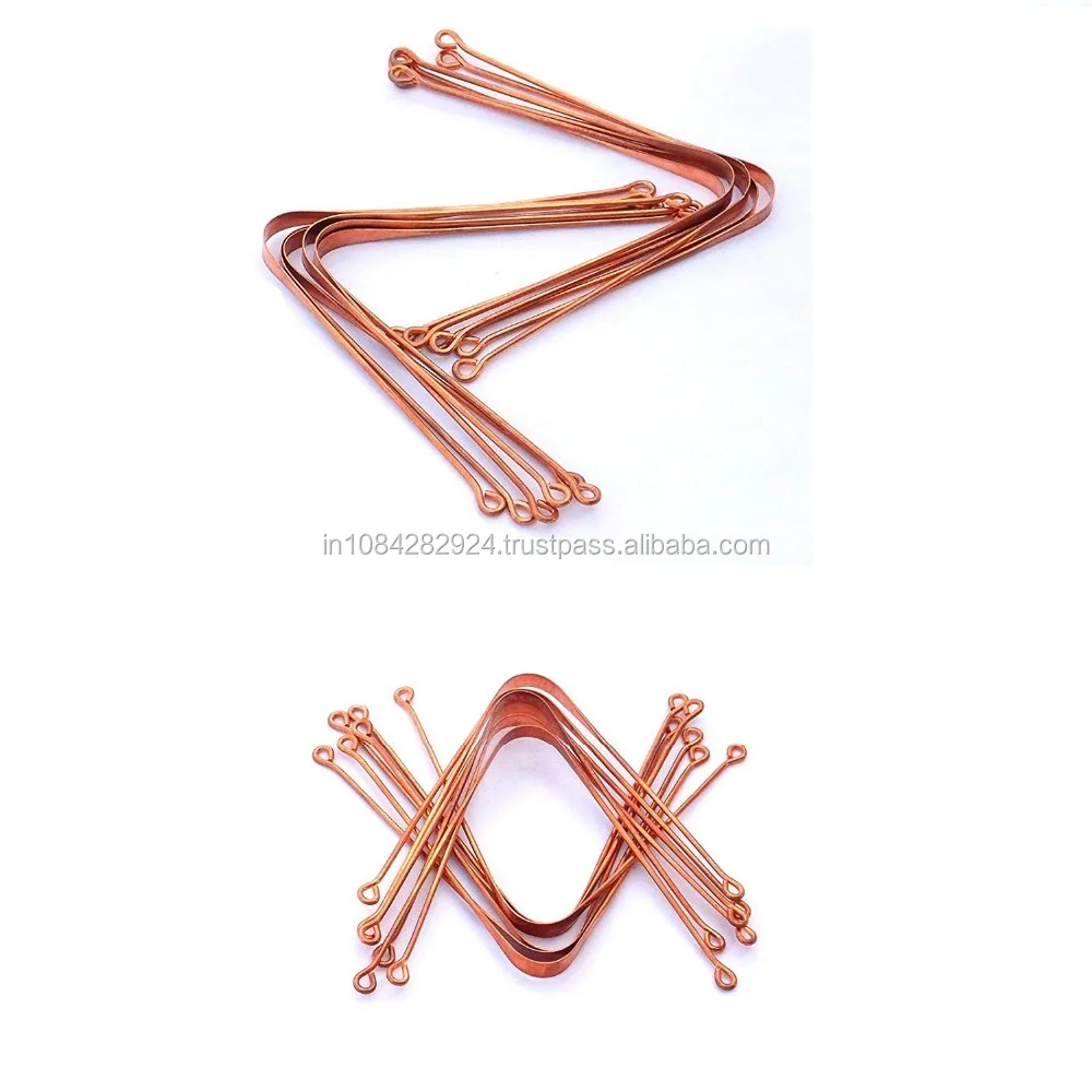 Медный шпунтоочиститель с медными наконечниками, ручка, антимикробный и натуральный