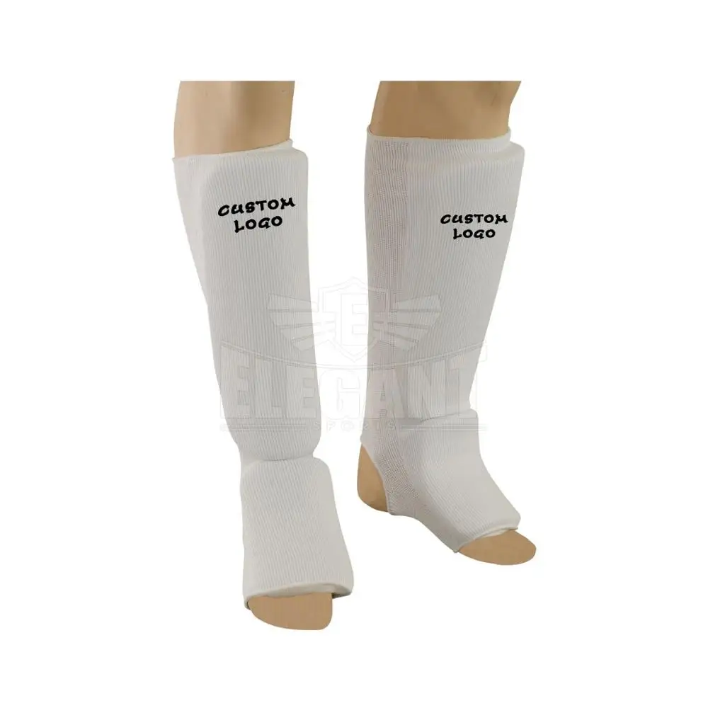 Custom Logo Leg Protection Shin Guard ES-SG-108 Martial Art Training Shin Pad for MMA Muay Thai Kickboxing Boxing