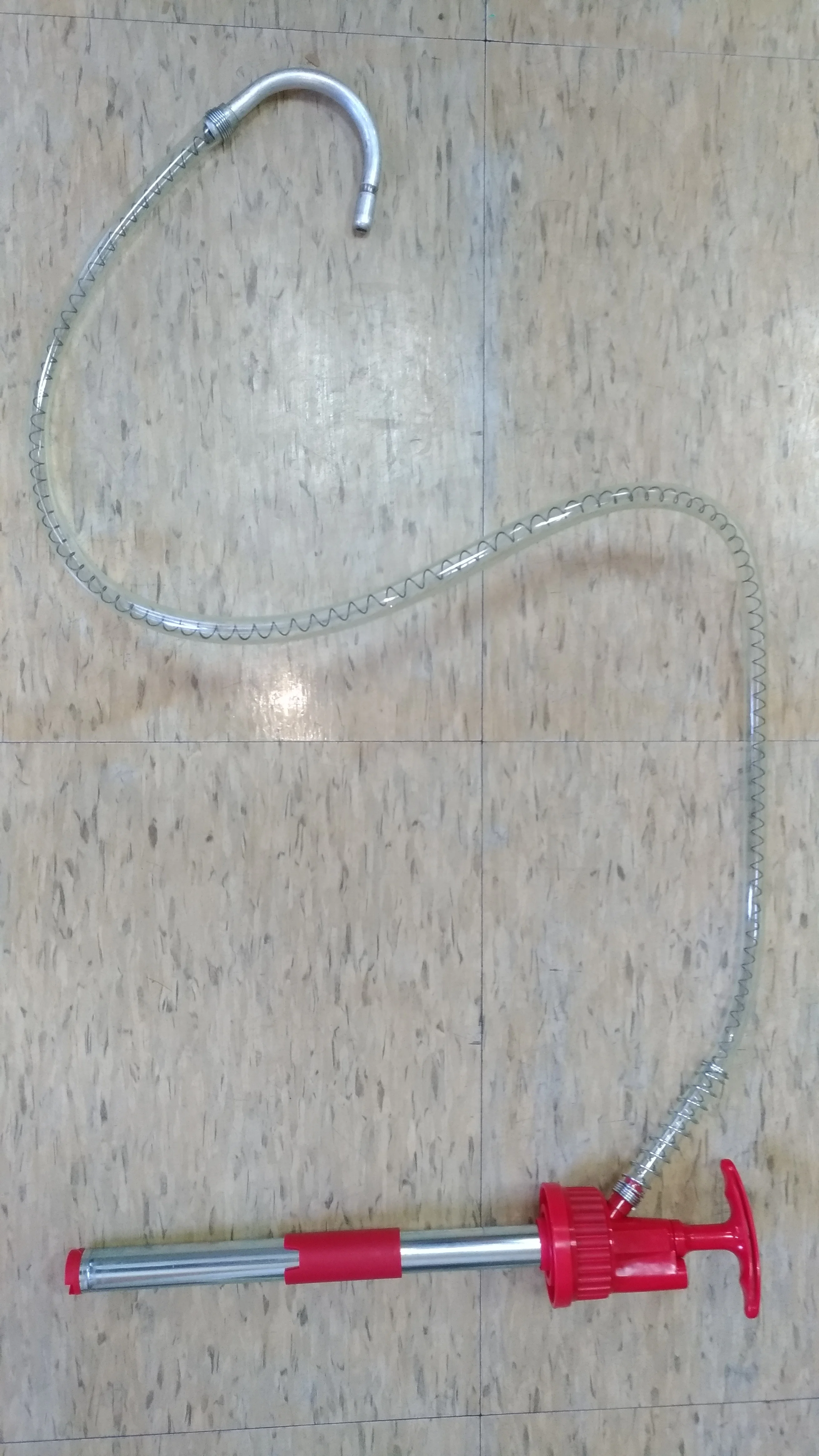 SELF-PRIMING DOWN HAND STROKE PISTON ACTION 5 GALLON DRUM PUMP WITH 3 FEET HOSE (GS-5543B)