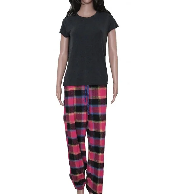 New stylish summer night wear women wholesale cotton pajamas