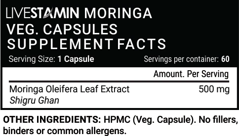 
Moringa Oleifera Extract Powder Leaf 500mg Capsules from leaves For Diabetes Health private label Superfood Supplement GMP ISO 