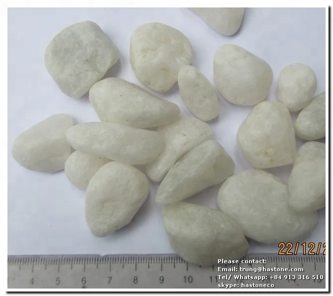 CRYSTAL WHITE TUMBLED PEBBLE STONE