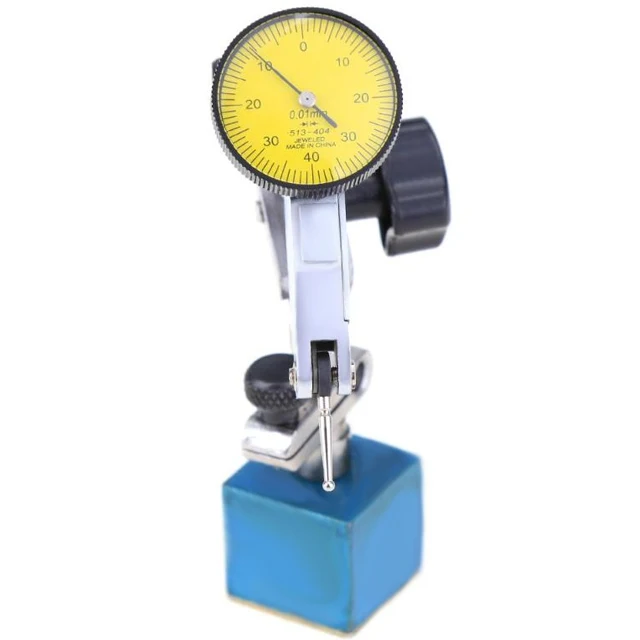 1 Set Waterproof Shockproof Indicator Manometer Dial Indicator + Adjustable Metal Magnetic Base Stand