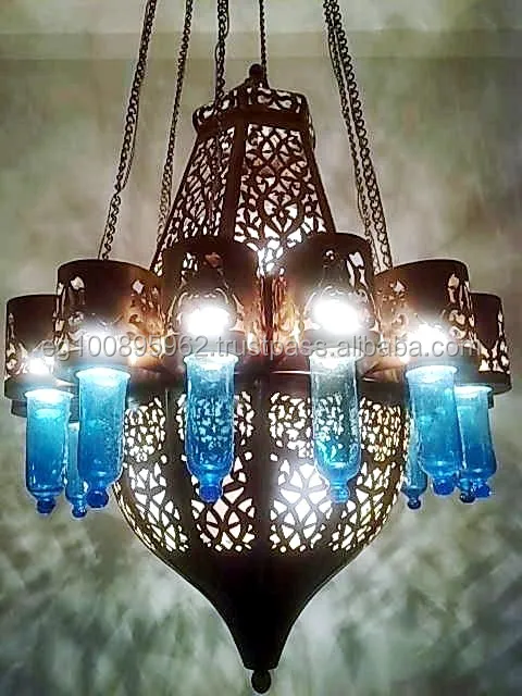BZ12 ANTIQUE MOROCCAN STYLE LARGE HUGE Pendant Chandelier