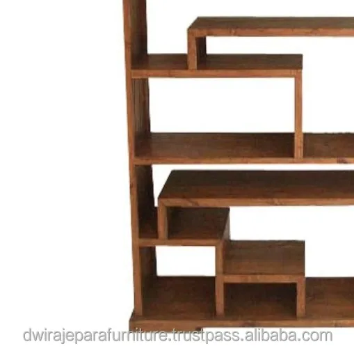 Indonesia Wooden Bookcase teak furniture - DW-LBCT02 Teak Bookcase Furniture Indonesia.