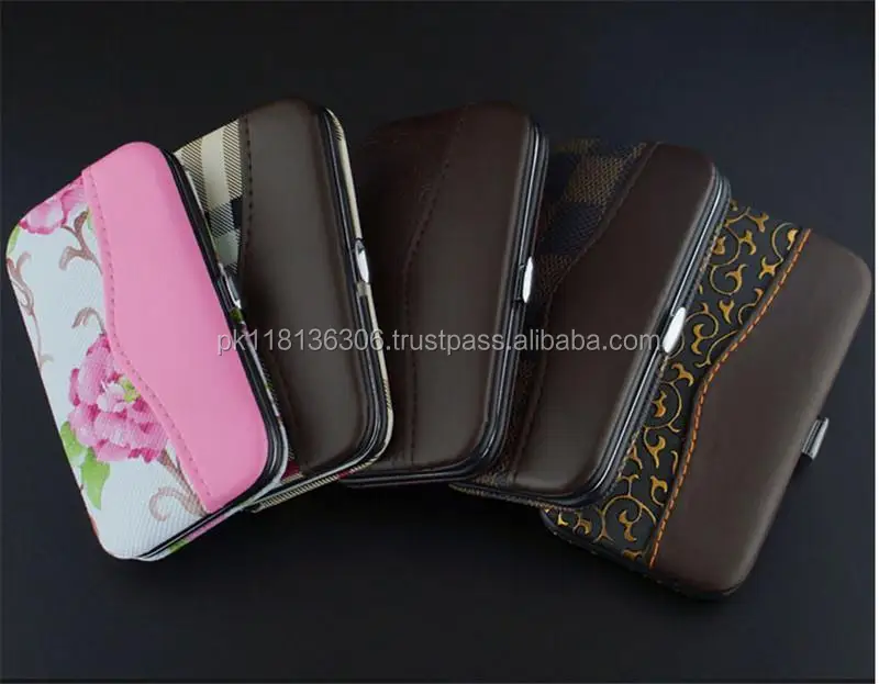 7 Pcs Nail Care Cutter Cuticle Clipper Manicure Pedicure Kit Case Gift Set