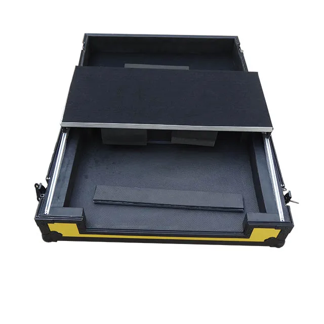 Aluminium dj workstation flight case flight case with foam