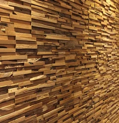 Reclaimed teak wall panel