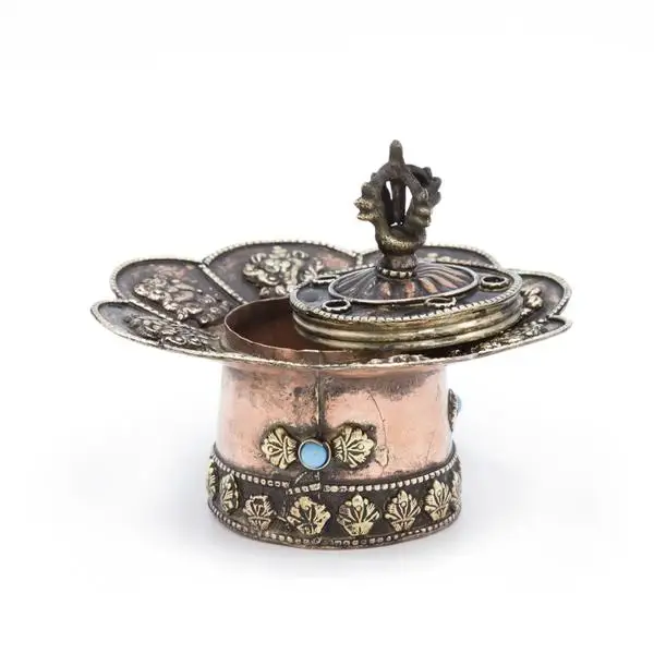 TIBETAN Metal Hanging and Auspicious Symbols Copper Incense Burner Original Handmade Best Design manufactures in  India