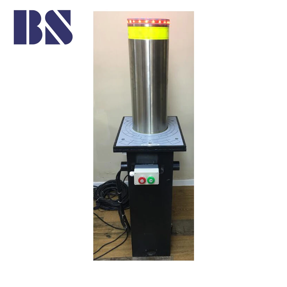 
Rising Pneumatic Bollard Automatic Bollard with Band Stainless Steel Bollard 