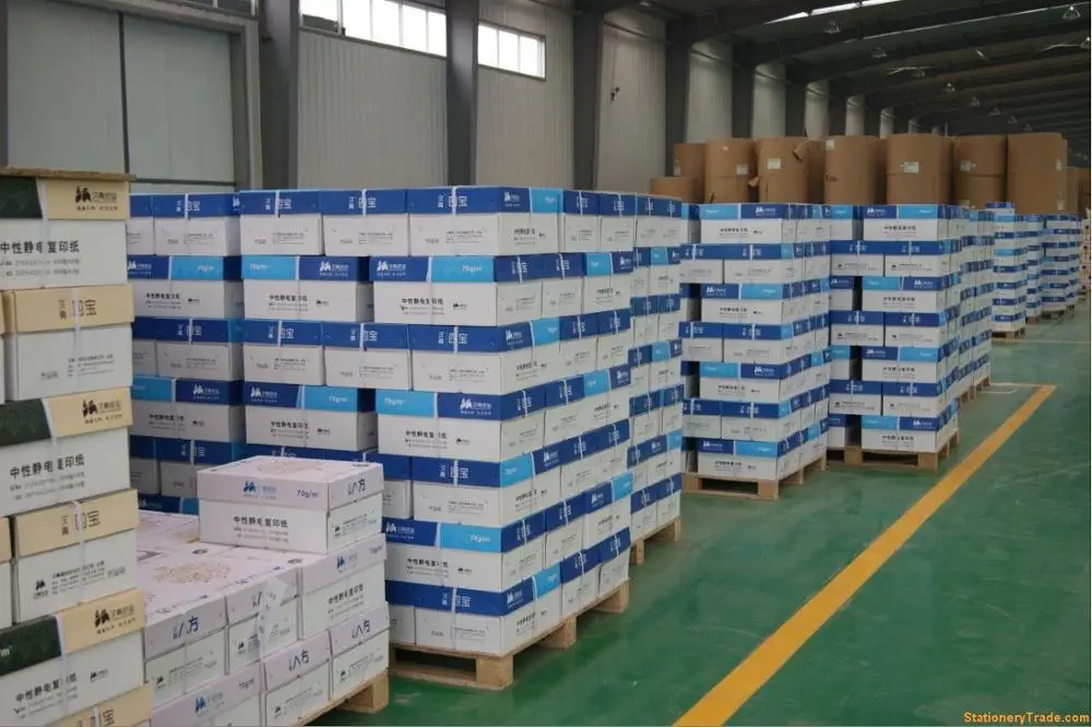 OEM 70GSM 75GSM 80GSM 100% Pulp A4 Paper Copier 500 Sheets/Ream - 5 Reams/Box A4 Copy Paper