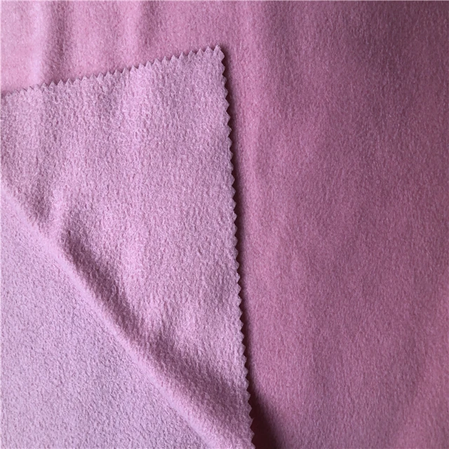 
wholesale antipilling polar micro fleece fabric solid color for garments 