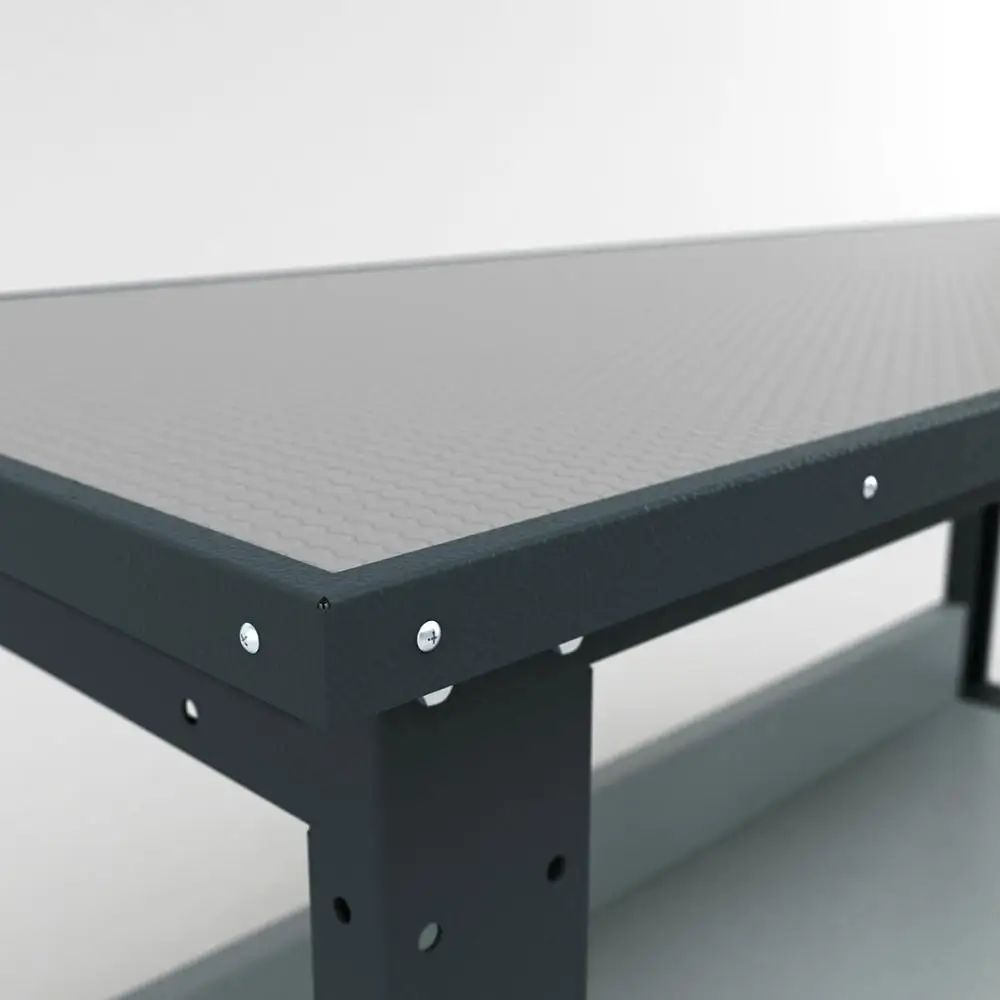 Demountable Metal Workbench with Wooden Top Table