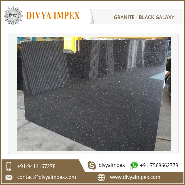  Лучший Дизайн Черный Звездный Галактический полированный гранит производитель и поставщик