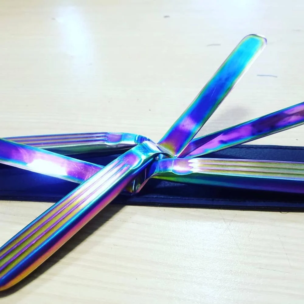 Collapsible Portable Household Liquid Kitchen Tools Silicone Foldable Funnel CUSTOM RED BLUE Set