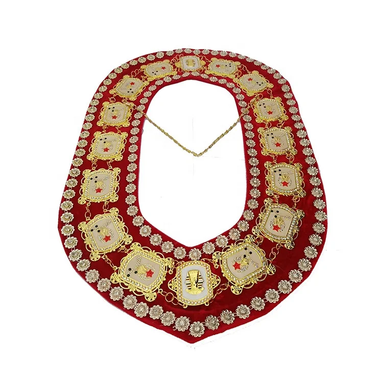 Wholesale Store Gold  Master Mason Masonic Blue lodge Chain Collar