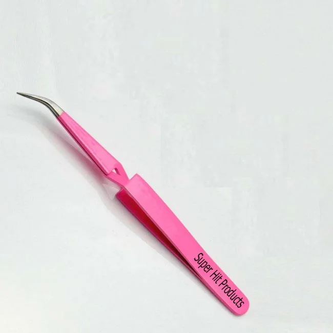 curved reverse action tweezers