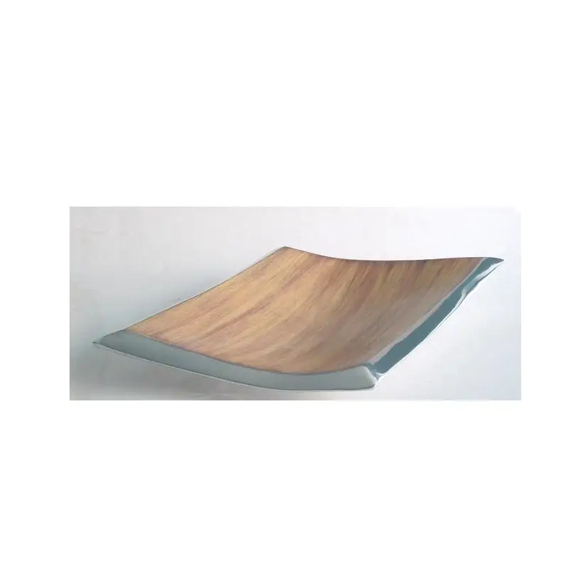 
Food safe enamel like wood on Cast Aluminium Enamel Bowl 