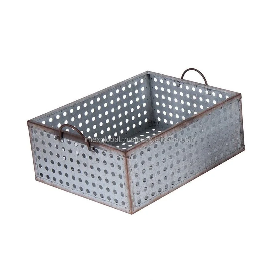Твердый железный лоток для хранения для дома и отеля, высокое качество и лучшее производство по оптовой цене, Лидер продаж, металлический ящик для хранения