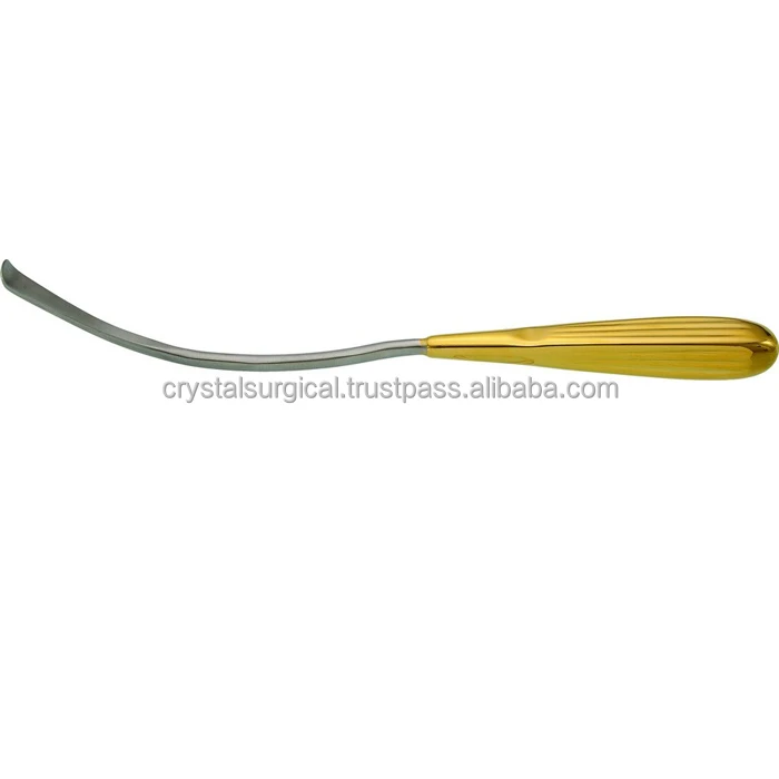 Nerve Hook Gold Plated Handle , Hook retractor For Surgery