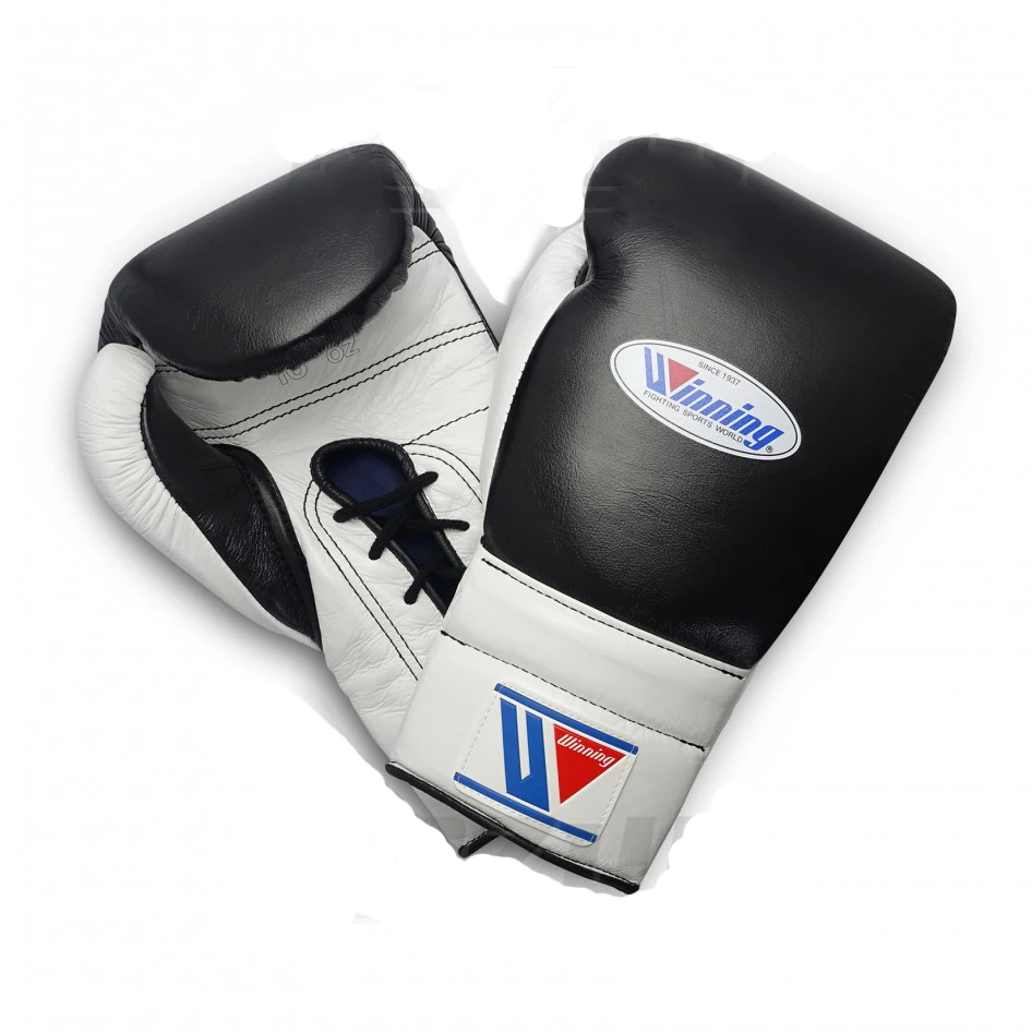 Custom Design Fitness Gym Boxing Gloves Pu Leather Fighting Training Lace Up Winning Boxing Gloves
