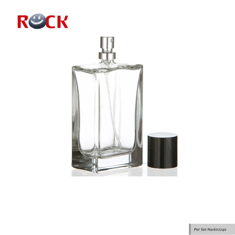 NEW Wholesale decorative perfume bottle square empty glass bottles