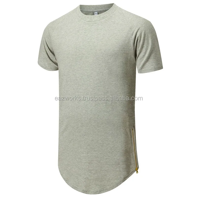 
Mens Round Hem Longline T Shirt 