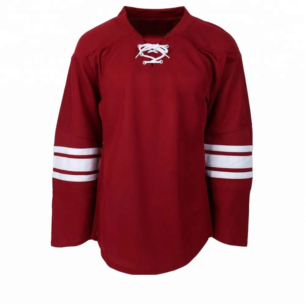 
Lace Up Plain customized Ice Hockey Team Jersey 