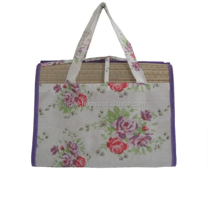 
Folding Popular Portable Natural Straw Rush Mat 