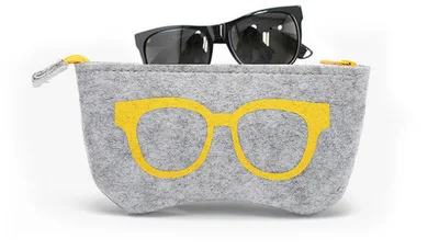 High Quality Felt Cloth Sunglasses Boxes High Quality Luxury Fabric Glasses Case Eyeglasses Accessories Fashion Glasses bag New
