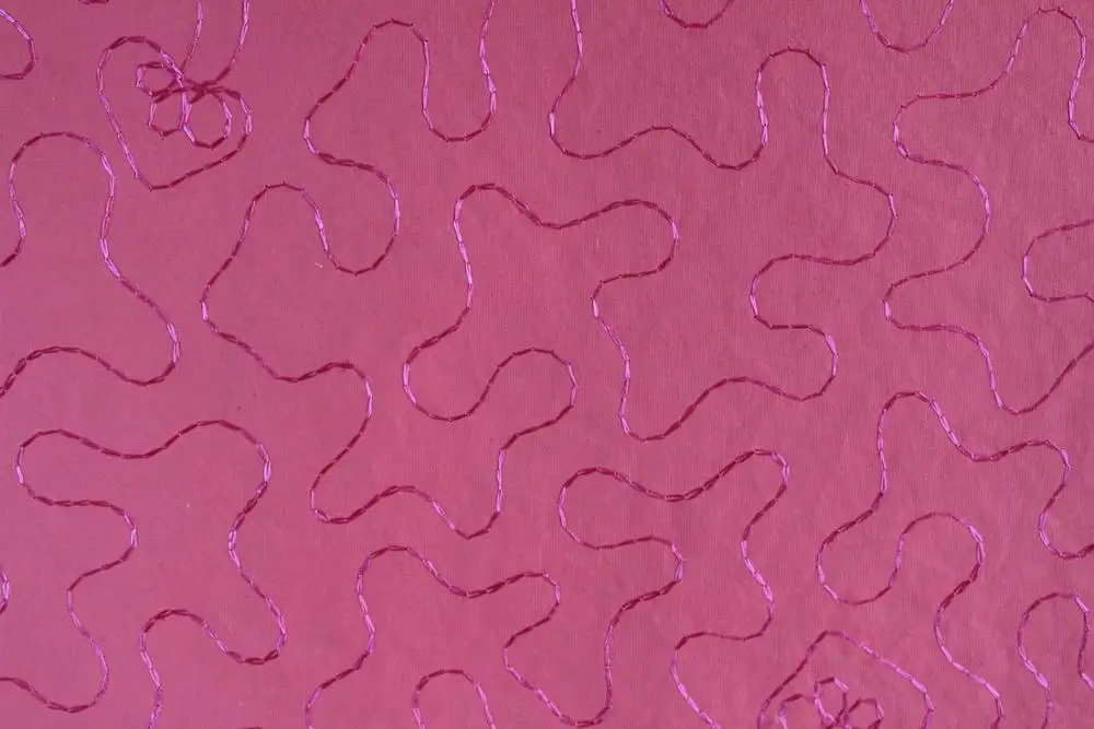 
Promotional recycled cotton paper embroidered gift red color designer sheet 