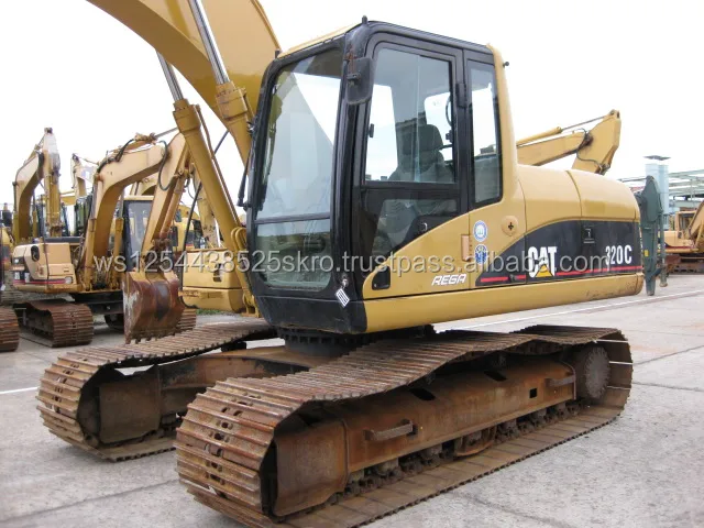 low working hours used caterpillar 320b/320c/320d excavator made in JAPAN