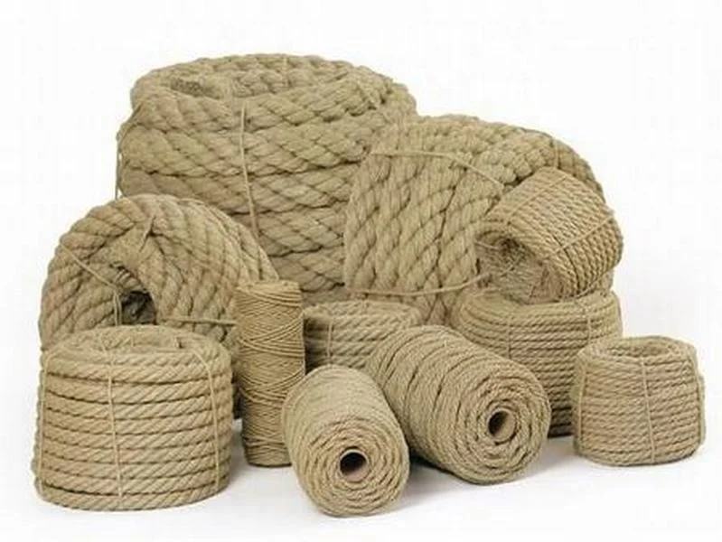 Hard twisted Jute Rope, Jute Twisted Cord, 100% Recyclable 4~50 mm