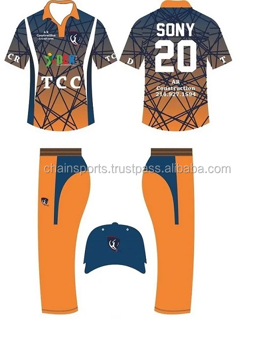 
Custom DesignedSublimation Cricket Uniforms For Team Clubs 