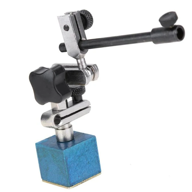 1 Set Waterproof Shockproof Indicator Manometer Dial Indicator + Adjustable Metal Magnetic Base Stand