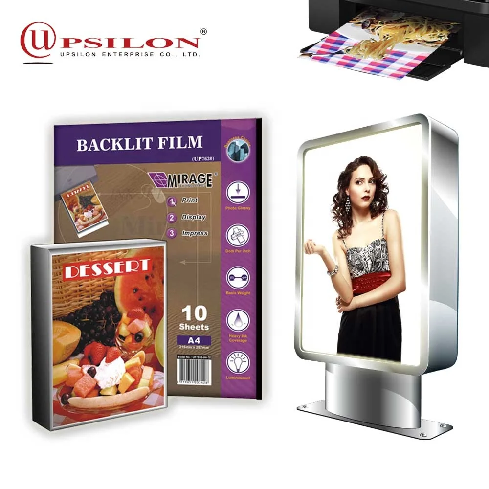 AD Perfect Digital A4 Size Inkjet Lightbox Backlit Film