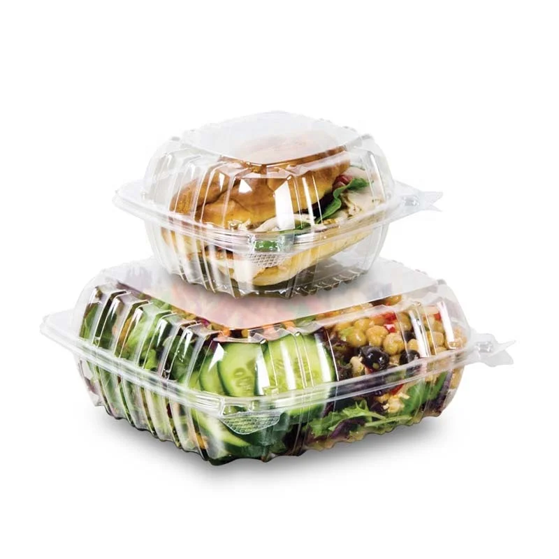 
high quality disposable divided plastic pet clear salad bowl 