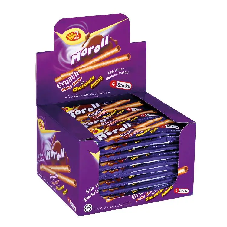 Win2 Moroll Хрустящие вафельные палочки с шоколадными наполнителями 576 г