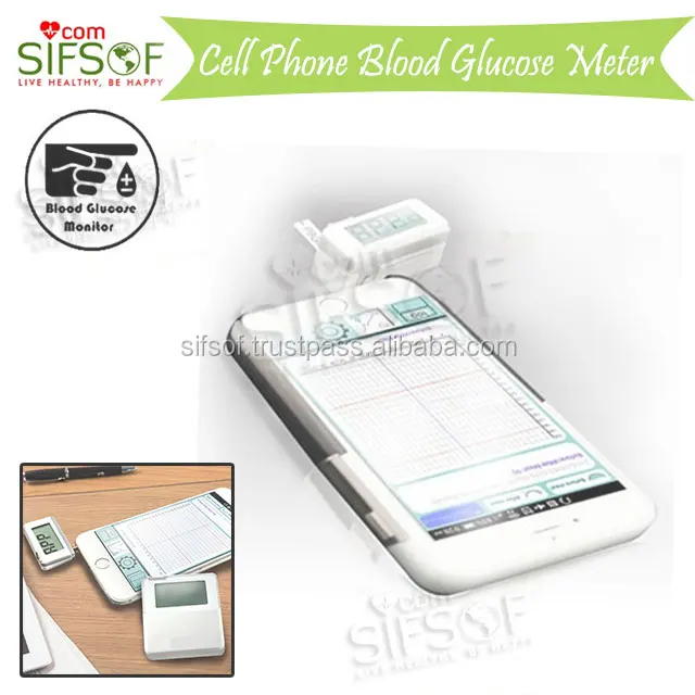 SIFHEALTH-8 Glucometer Connecting with Mobile Phone, Blood Glucose Monitor IOS & Android Support.