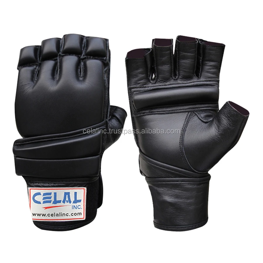 MMA Gloves Mixed Martial Arts Kickboxing Muay Thai Fitness Fight Grappling Gloves Training Half Finger MMA Gloves