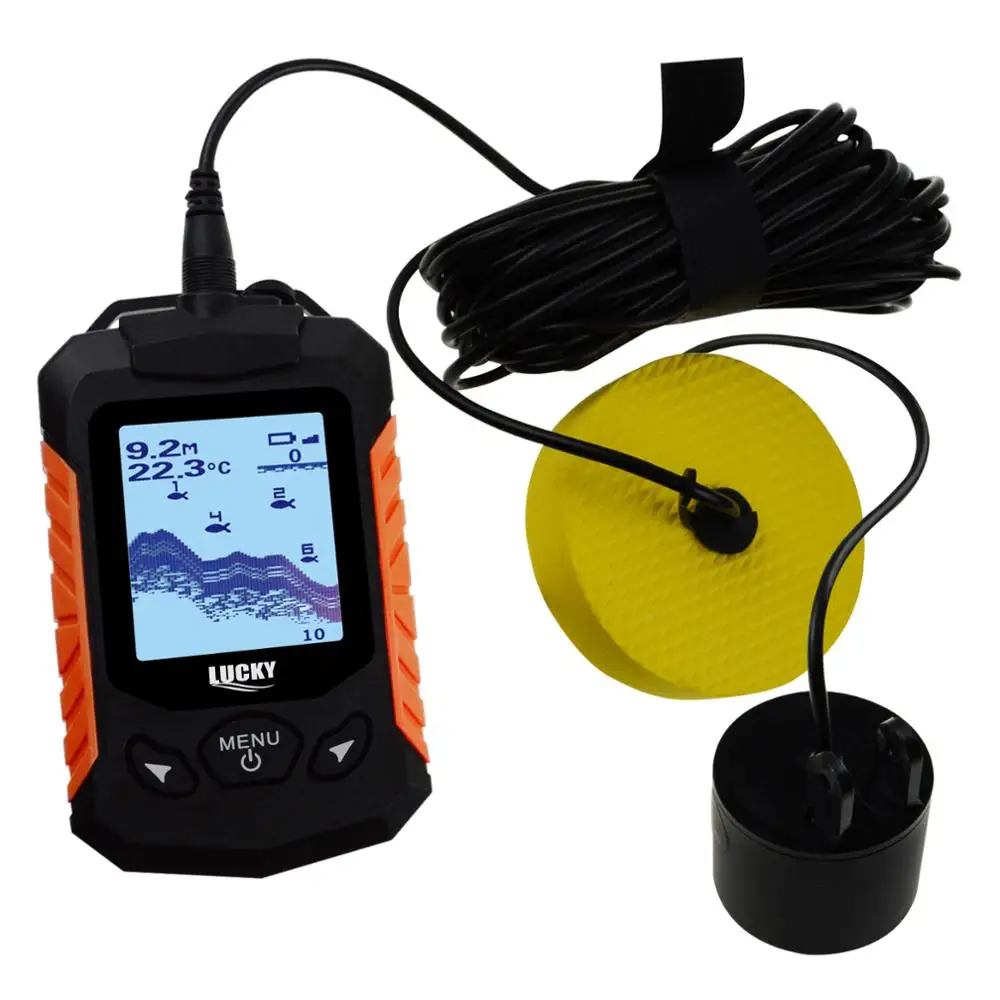 LUCKY Fishfinder Detector Portable 100m (328ft) Depth Range Alarm Ocean Sea Lake River Fishing (OEM Packaging Available)
